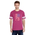 thumbnail image 1 of Artix - Mens Football Fine Jersey T-shirts - American Flag 4th of July, 1 of 3