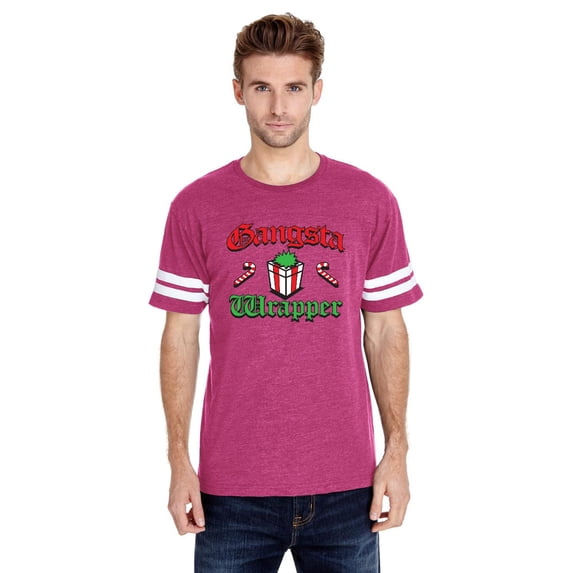 Artix - Mens Football Fine Jersey T-shirts - Christmas Wrapper