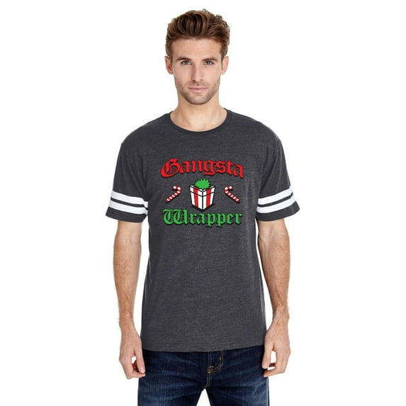 Artix - Mens Football Fine Jersey T-shirts - Christmas Wrapper
