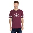 thumbnail image 1 of Artix - Mens Football Fine Jersey T-shirts, up to Size 3XL - Christmas Snowflake, 1 of 5