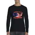thumbnail image 1 of Artix - Mens Long Sleeve T-Shirts - American Proud To Be US Flag, 1 of 5