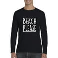thumbnail image 1 of Artix - Mens Long Sleeve T-Shirts - Beach Please, 1 of 5