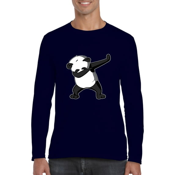 Artix - Mens Long Sleeve T-Shirts - Dancing Panda
