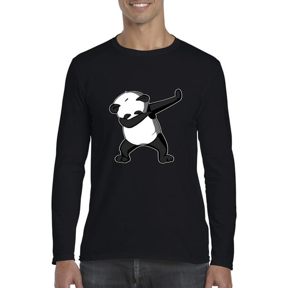 Artix - Mens Long Sleeve T-Shirts - Dancing Panda