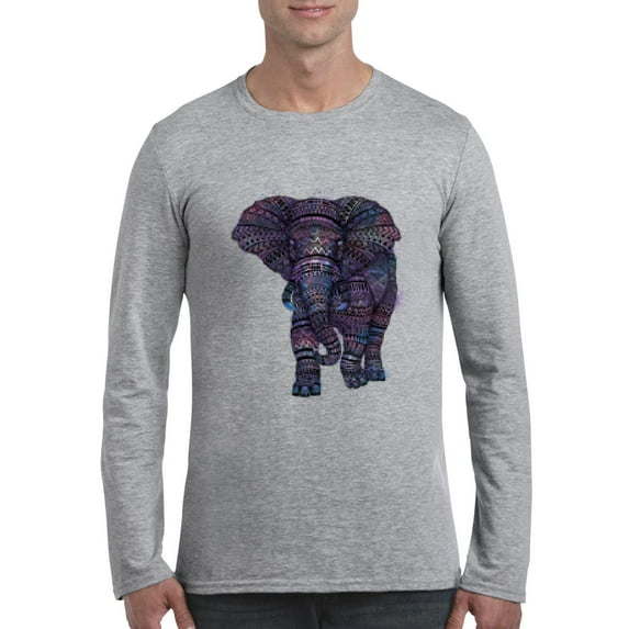 Artix - Mens Long Sleeve T-Shirts - Elephant