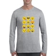 thumbnail image 1 of Artix - Mens Long Sleeve T-Shirts - Emoji Group, 1 of 5