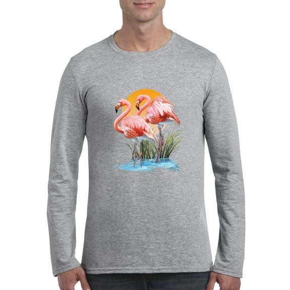 Artix - Mens Long Sleeve T-Shirts - Flamingo