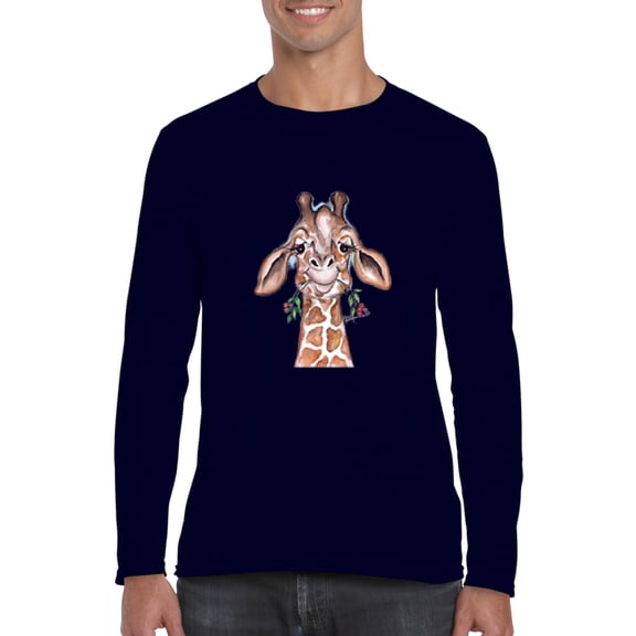 Artix - Mens Long Sleeve T-Shirts - Giraffe
