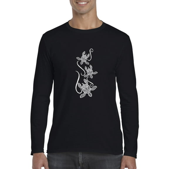 Artix - Mens Long Sleeve T-Shirts - Sea Turtles Hawaii
