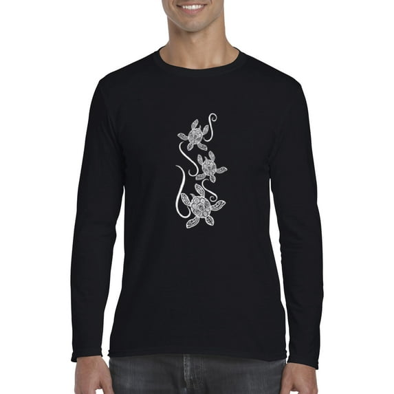 Artix - Mens Long Sleeve T-Shirts - Sea Turtles Hawaii