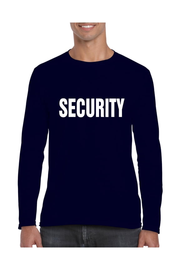 - Mens Long Sleeve T-Shirts - Security