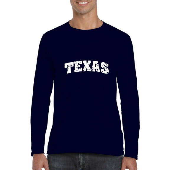 Artix - Mens Long Sleeve T-Shirts - Texas Flag