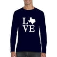 thumbnail image 1 of Artix - Mens Long Sleeve T-Shirts - Texas Flag, 1 of 5