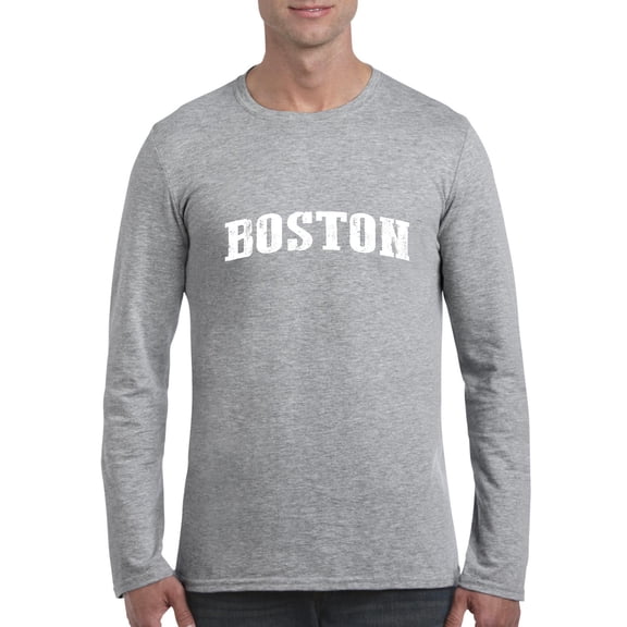 Artix - Mens Long Sleeve T-Shirts, up to Size 5XL - Boston