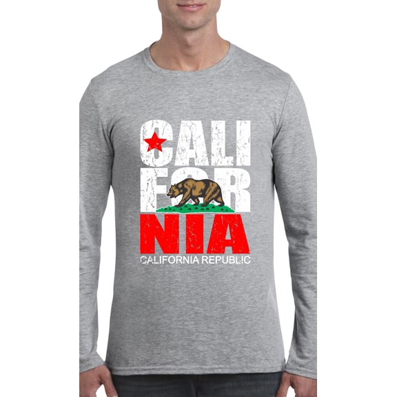 Artix - Mens Long Sleeve T-Shirts, up to Size 5XL - California Cali