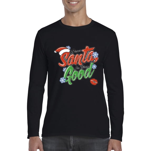 Artix - Mens Long Sleeve T-Shirts, up to Size 5XL - Christmas Dear Santa