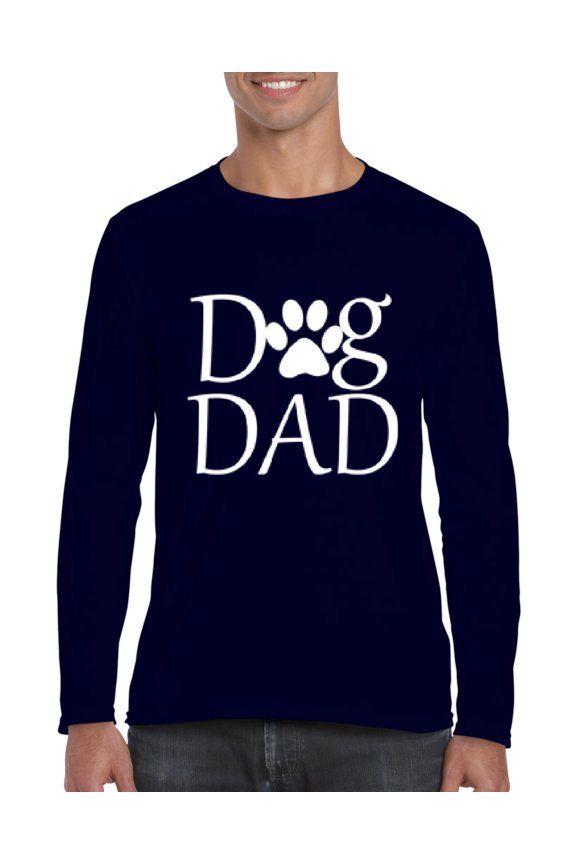 - Mens Long Sleeve T-Shirts, up to Size 5XL - Dog Dad