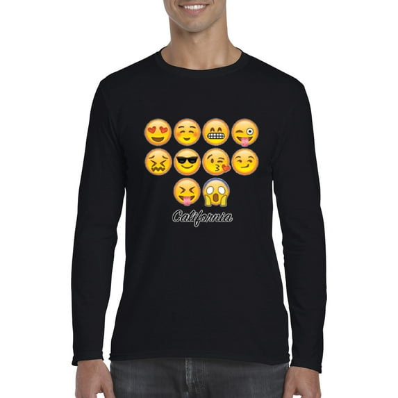 Artix - Mens Long Sleeve T-Shirts - Emoji Entourage