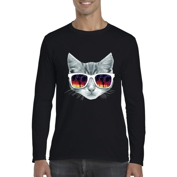 Artix - Mens Long Sleeve T-Shirts, up to Size 5XL - Kitty