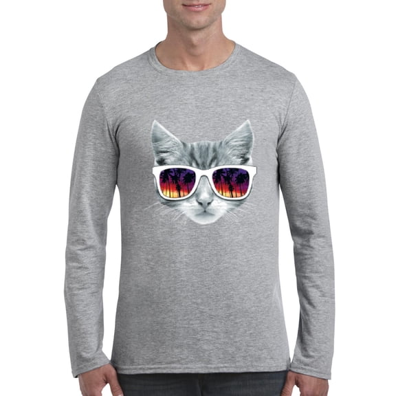 Artix - Mens Long Sleeve T-Shirts, up to Size 5XL - Kitty