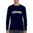 thumbnail image 1 of Artix - Mens Long Sleeve T-Shirts, up to Size 5XL - Louisiana, 1 of 4