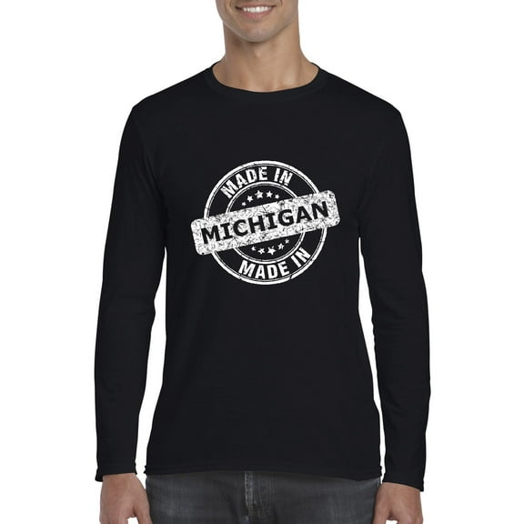 Artix - Mens Long Sleeve T-Shirts, up to Size 5XL - Michigan Made