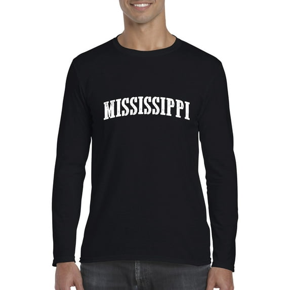Artix - Mens Long Sleeve T-Shirts, up to Size 5XL - Mississippi