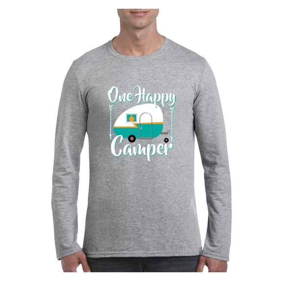 Artix - Mens Long Sleeve T-Shirts, up to Size 5XL - ONE HAPPY CAMPER