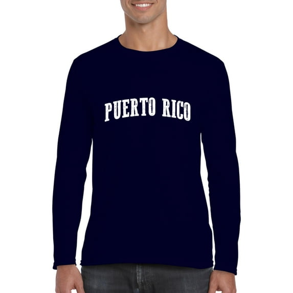 Artix - Mens Long Sleeve T-Shirts, up to Size 5XL - Puerto Rico