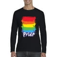 thumbnail image 1 of Artix - Mens Long Sleeve T-Shirts, up to Size 5XL - Rainbow Pride, 1 of 4