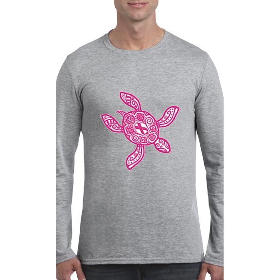 Artix - Mens Long Sleeve T-Shirts, up to Size 5XL - Sea Turtle Hawaii