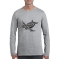 thumbnail image 1 of Artix - Mens Long Sleeve T-Shirts, up to Size 5XL - Sea Turtle Hawaii, 1 of 4