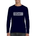 thumbnail image 1 of Artix - Mens Long Sleeve T-Shirts, up to Size 5XL - Soccer Balls, 1 of 4