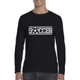 thumbnail image 1 of Artix - Mens Long Sleeve T-Shirts, up to Size 5XL - Soccer With Ball, 1 of 4