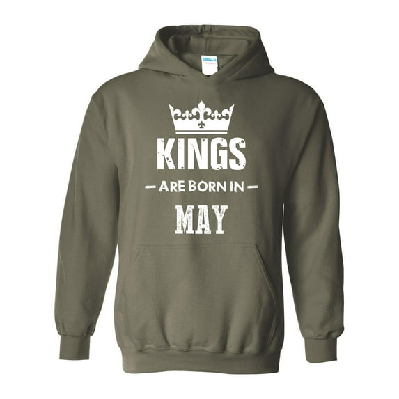 Artix - Mens Plus Sweatshirts and Hoodies - Birthday Gift Kings are Born in May