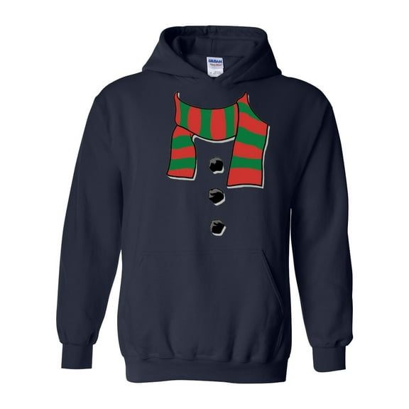 Artix - Mens Plus Sweatshirts and Hoodies - Christmas Snowman Scarf