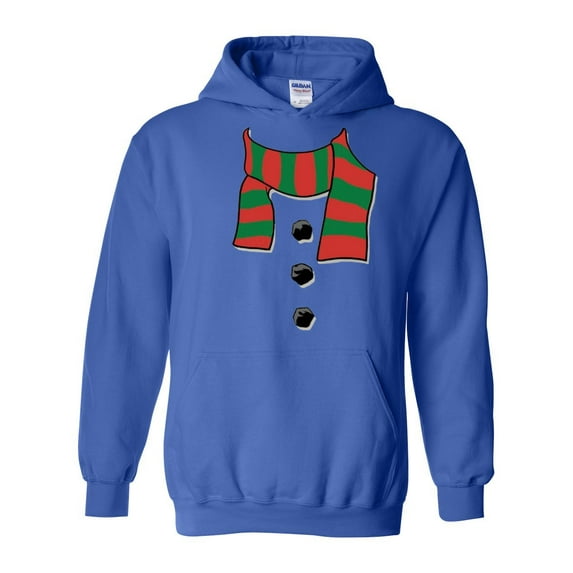 Artix - Mens Plus Sweatshirts and Hoodies - Christmas Snowman Scarf
