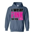 thumbnail image 1 of Artix - Mens Plus Sweatshirts and Hoodies - I Wear Pink For My Wife, 1 of 5