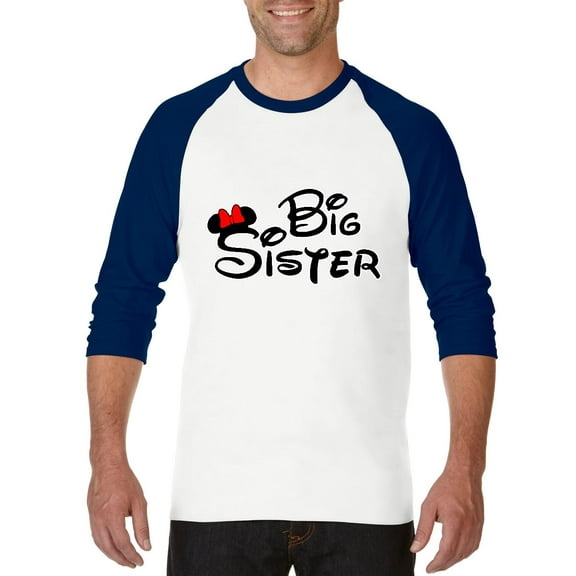 Artix - Mens Raglan Sleeve Baseball T-Shirts - Big Sister