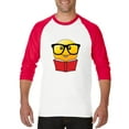 thumbnail image 1 of Artix - Mens Raglan Sleeve Baseball T-Shirts - Bookworm Reading Book, 1 of 5