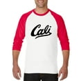 thumbnail image 1 of Artix - Mens Raglan Sleeve Baseball T-Shirts - California Cali, 1 of 5