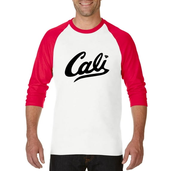Artix - Mens Raglan Sleeve Baseball T-Shirts - California Cali