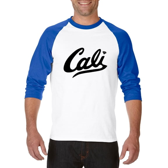 Artix - Mens Raglan Sleeve Baseball T-Shirts - California Cali
