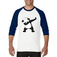 thumbnail image 1 of Artix - Mens Raglan Sleeve Baseball T-Shirts - Dancing Panda, 1 of 5