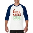 thumbnail image 1 of Artix - Mens Raglan Sleeve Baseball T-Shirts - Dear Santa, 1 of 5
