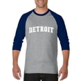 thumbnail image 1 of Artix - Mens Raglan Sleeve Baseball T-Shirts - Detroit, 1 of 5