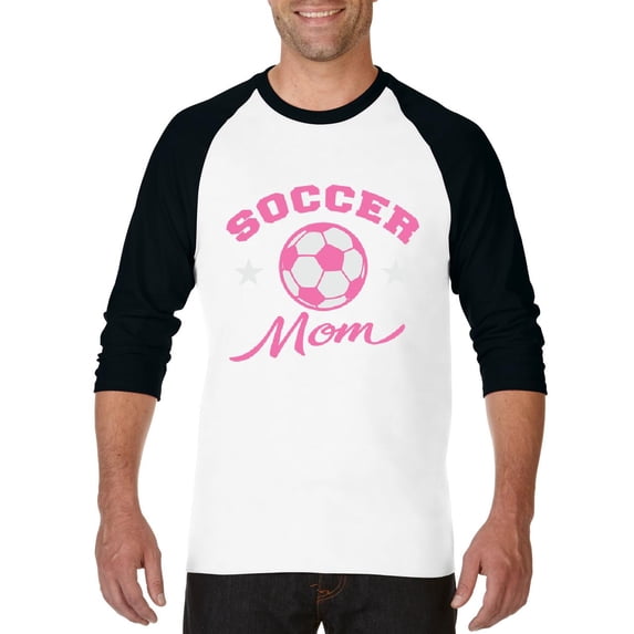 Artix - Mens Raglan Sleeve Baseball T-Shirts - Soccer Mom