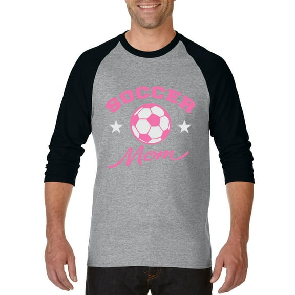 Artix - Mens Raglan Sleeve Baseball T-Shirts - Soccer Mom