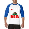 thumbnail image 1 of Artix - Mens Raglan Sleeve Baseball T-Shirts, up to Size 3XL - California Cali, 1 of 4