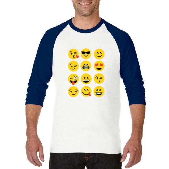 Artix - Mens Raglan Sleeve Baseball T-Shirts, up to Size 3XL - Emoji Group